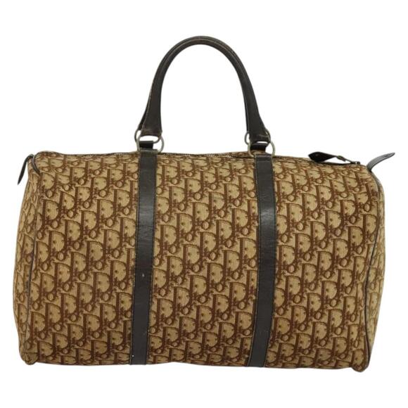 DIOR Trotter Canvas Boston Bag Brown - Picture 3 of 11